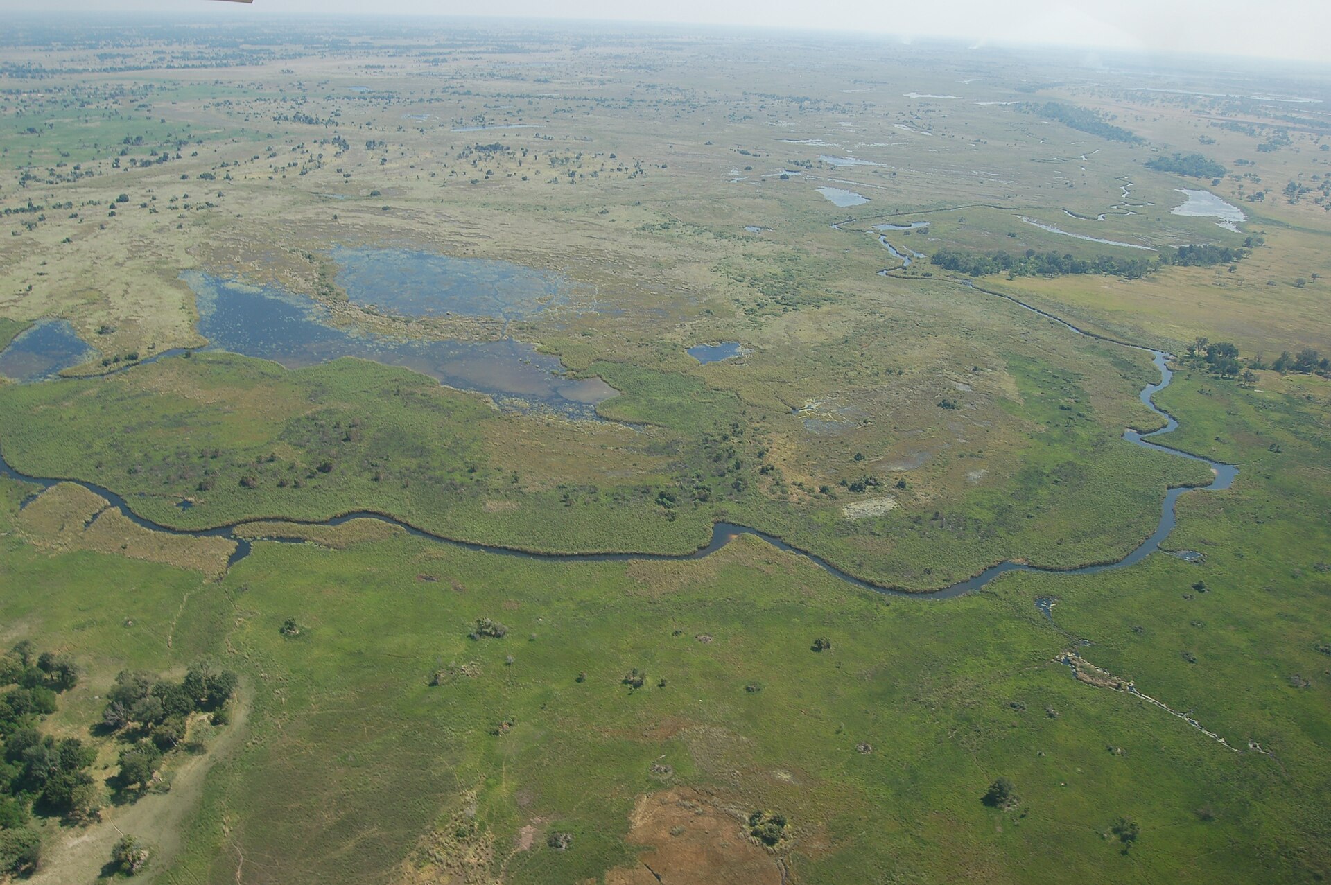 Okavango Delta, a landmark associated with Botswana