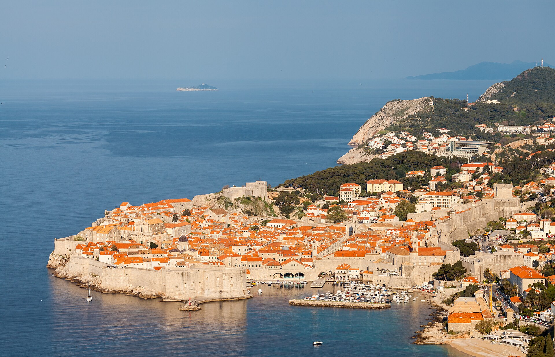 Dubrovnik Old Town, a landmark associated with Croatia
