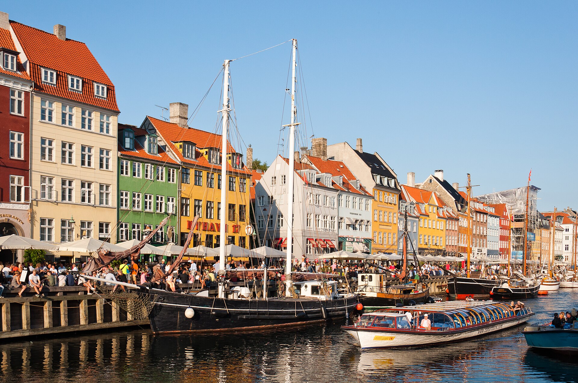 Nyhavn Copenhagen, a landmark associated with Denmark