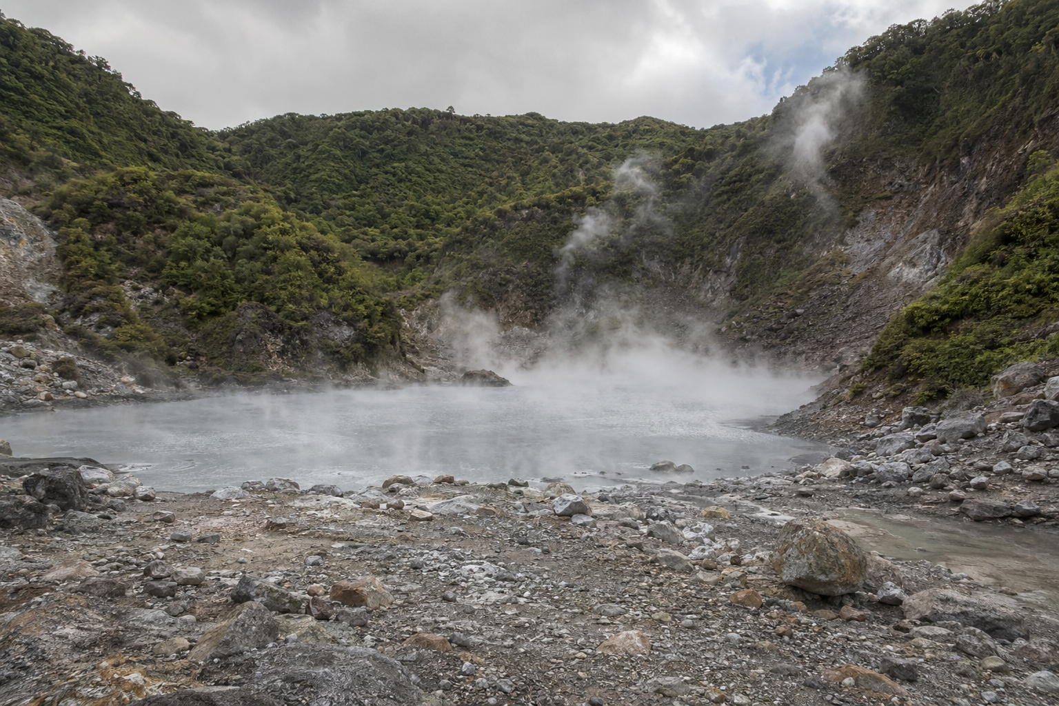 Boiling Lake, a landmark associated with Dominica