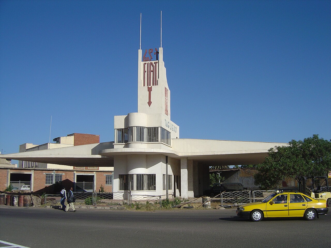 Fiat Tagliero Building, a landmark associated with Eritrea