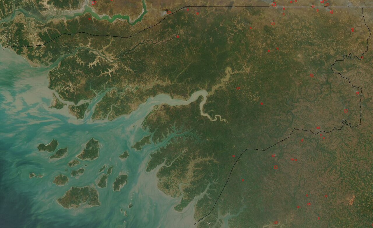 Bijagos Archipelago, a landmark associated with Guinea-Bissau