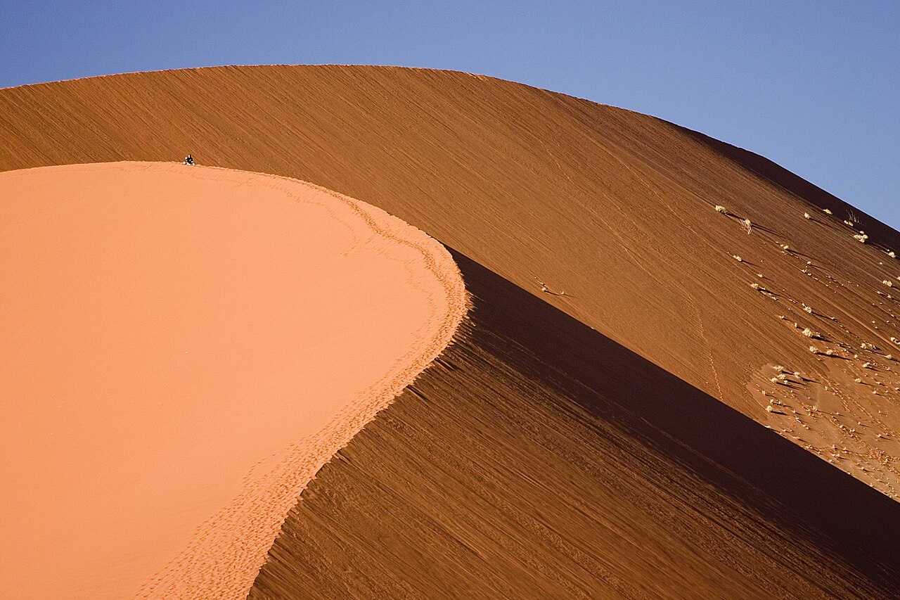 Sossusvlei, a landmark associated with Namibia