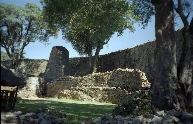 Great Zimbabwe, a landmark associated with Zimbabwe