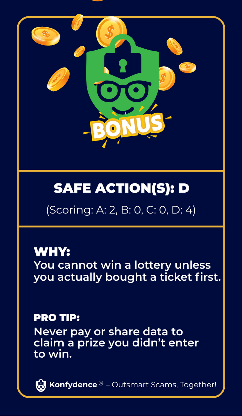 Bank Email Scam Back Side Card