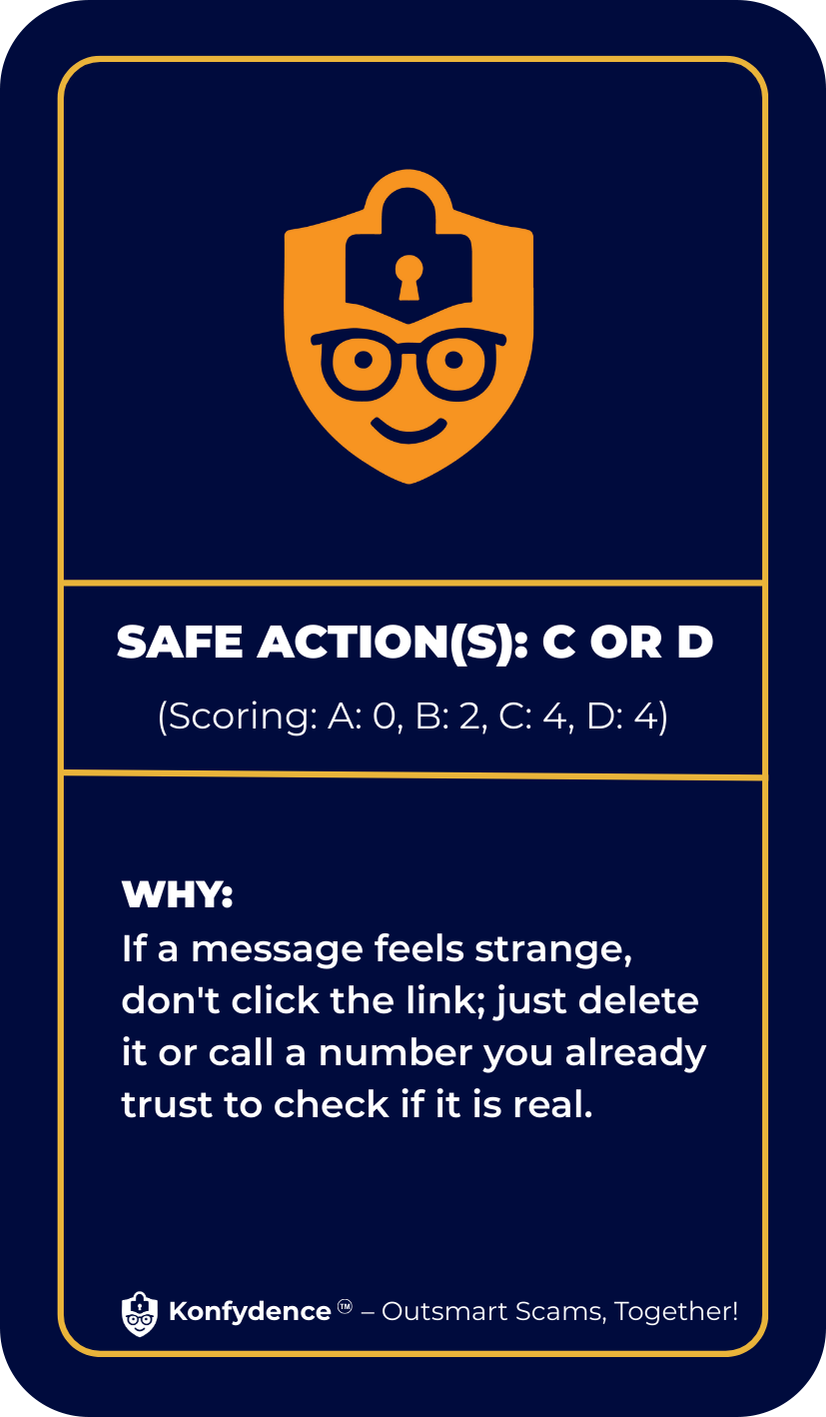 Bank Email Scam Card Back